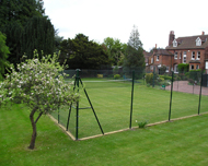 Tennis court chainlink fence